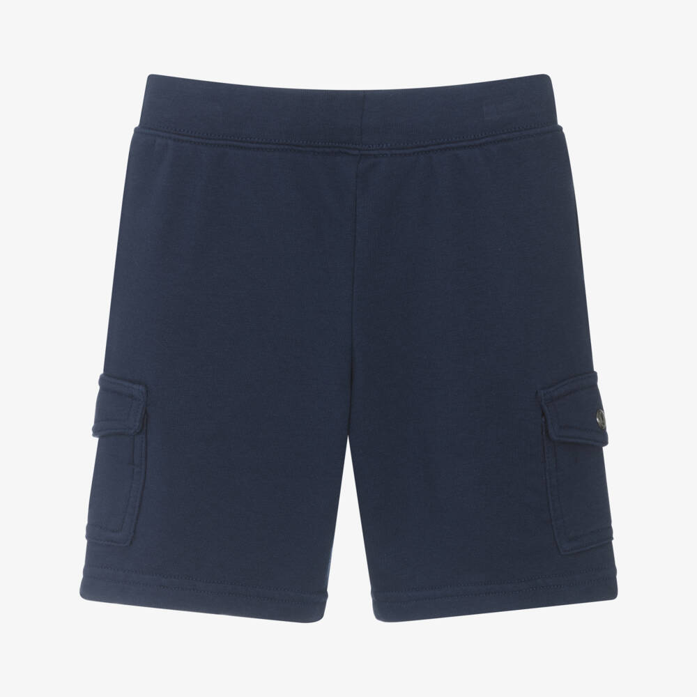 Ralph Lauren-شورت كارجو قطني أزرق داكن للأولاد | Childrensalon Outlet