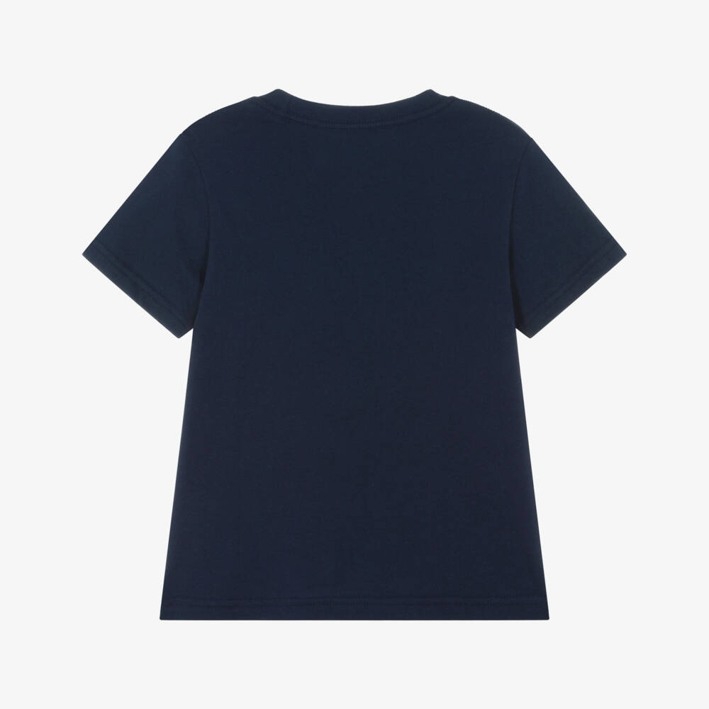 Ralph Lauren-Boys Navy Cotton Flag Tee | Childrensalon Outlet