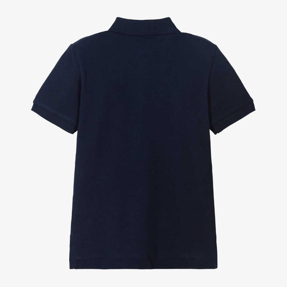 Ralph Lauren-Boys Navy Cotton Piqué Polo | Childrensalon Outlet