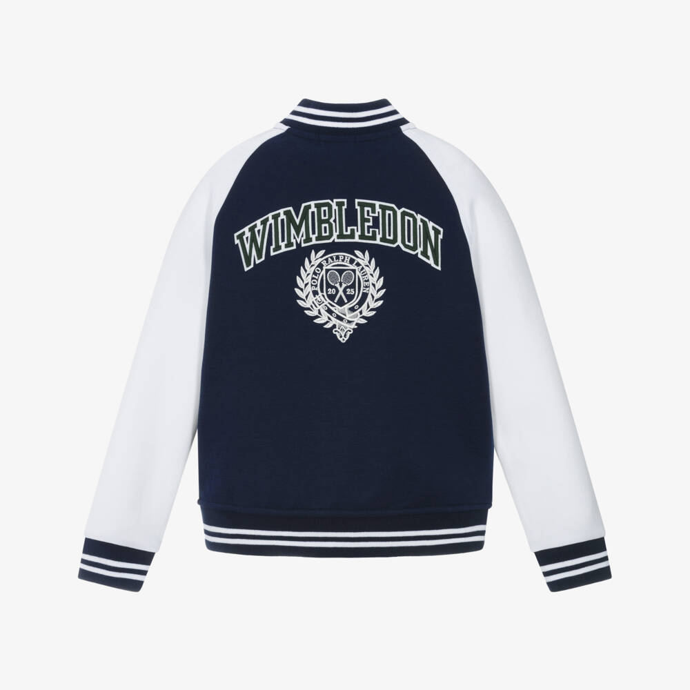 Ralph Lauren-Boys Navy Cotton Wimbledon Jacket | Childrensalon Outlet