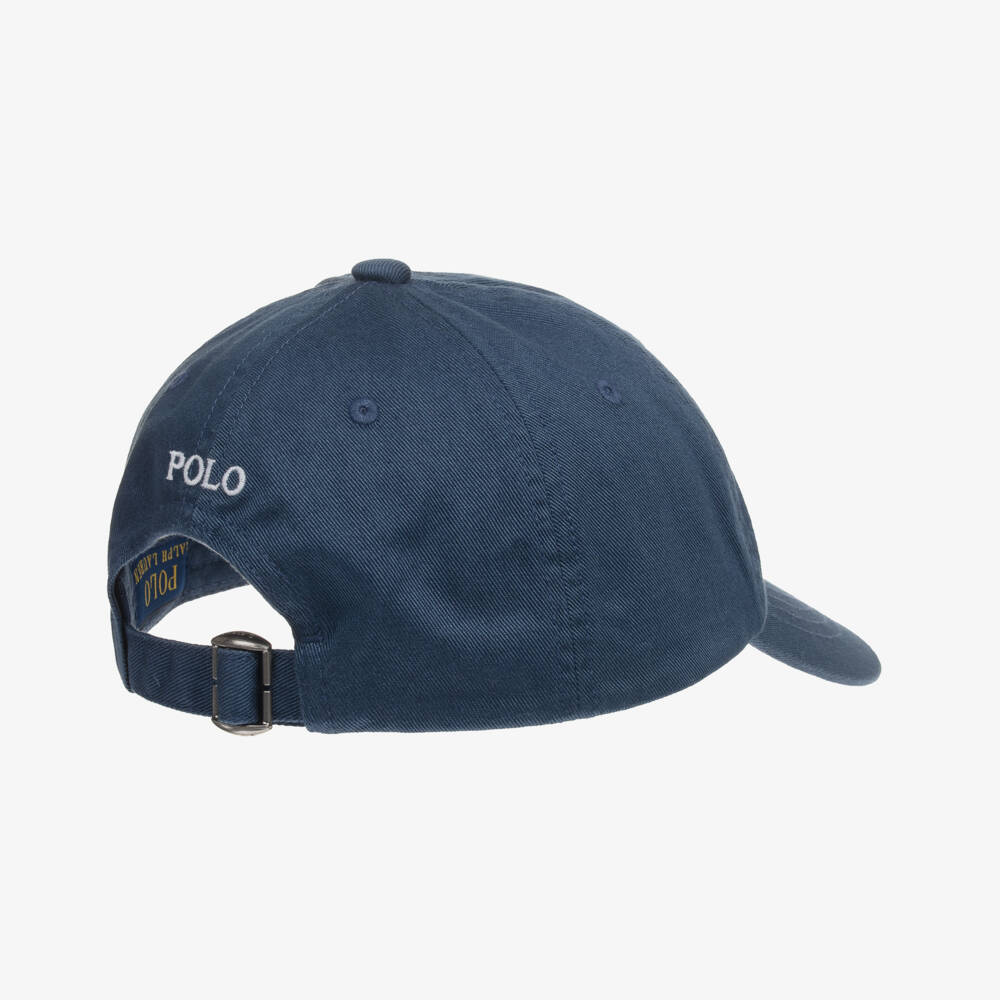 Ralph Lauren-Boys Navy Logo Twill Cap | Childrensalon Outlet