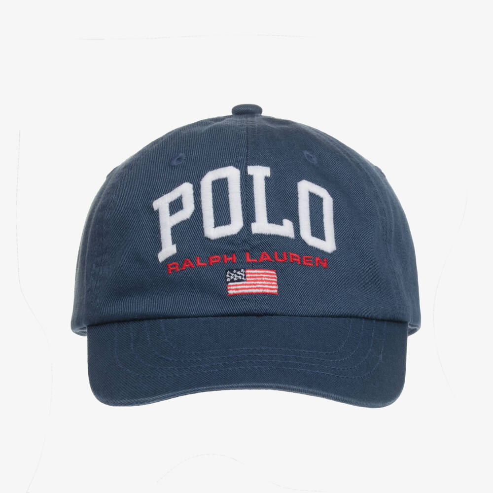Ralph Lauren-Boys Navy Logo Twill Cap | Childrensalon Outlet