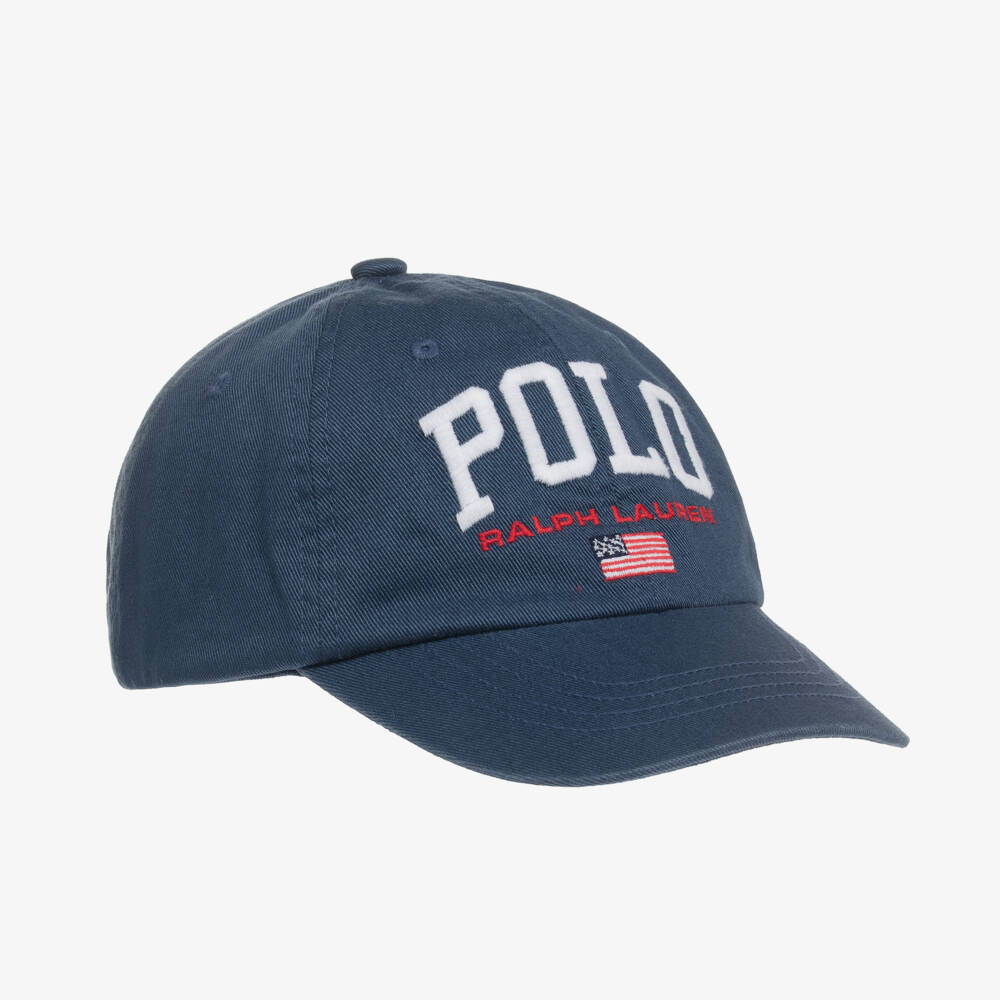 Ralph Lauren-Boys Navy Logo Twill Cap | Childrensalon Outlet