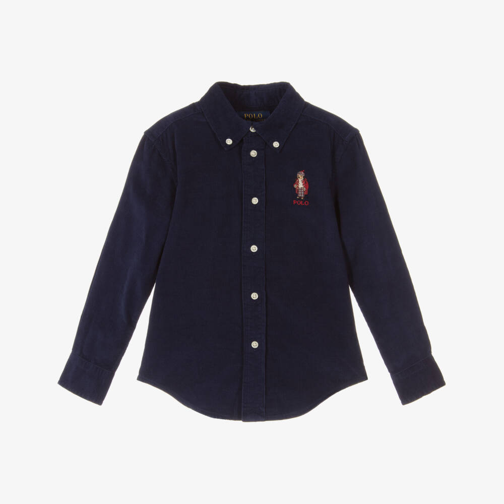 Ralph Lauren-قميص لون كحلي للأولاد | Childrensalon Outlet