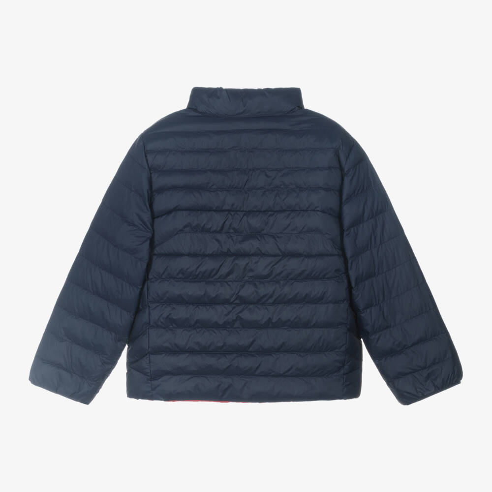 Ralph Lauren-Boys Navy & Red Reversible Coat | Childrensalon Outlet