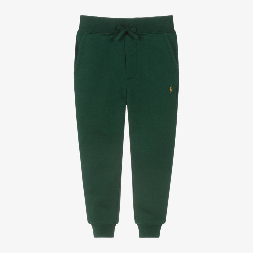 Ralph Lauren-بنطلون صبياني محبوك من القطن بلون الزيتون | Childrensalon Outlet