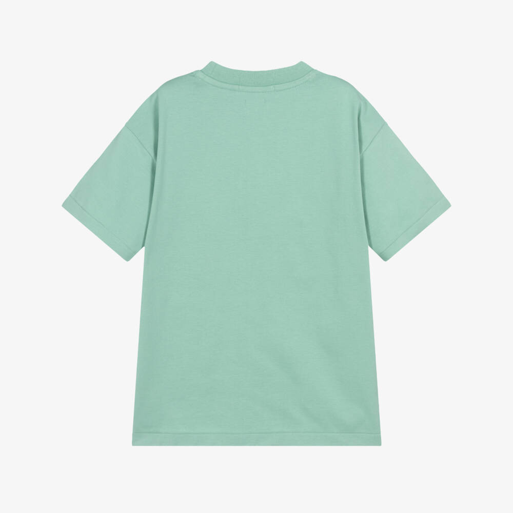 Ralph Lauren-Boys Pastel Green Cotton Oversized T-Shirt | Childrensalon Outlet