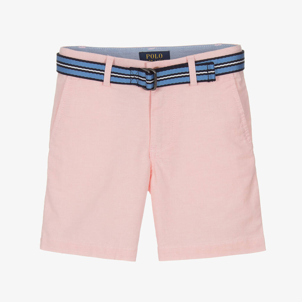 Polo Ralph Lauren - Boys Pink Cotton Shorts | Childrensalon