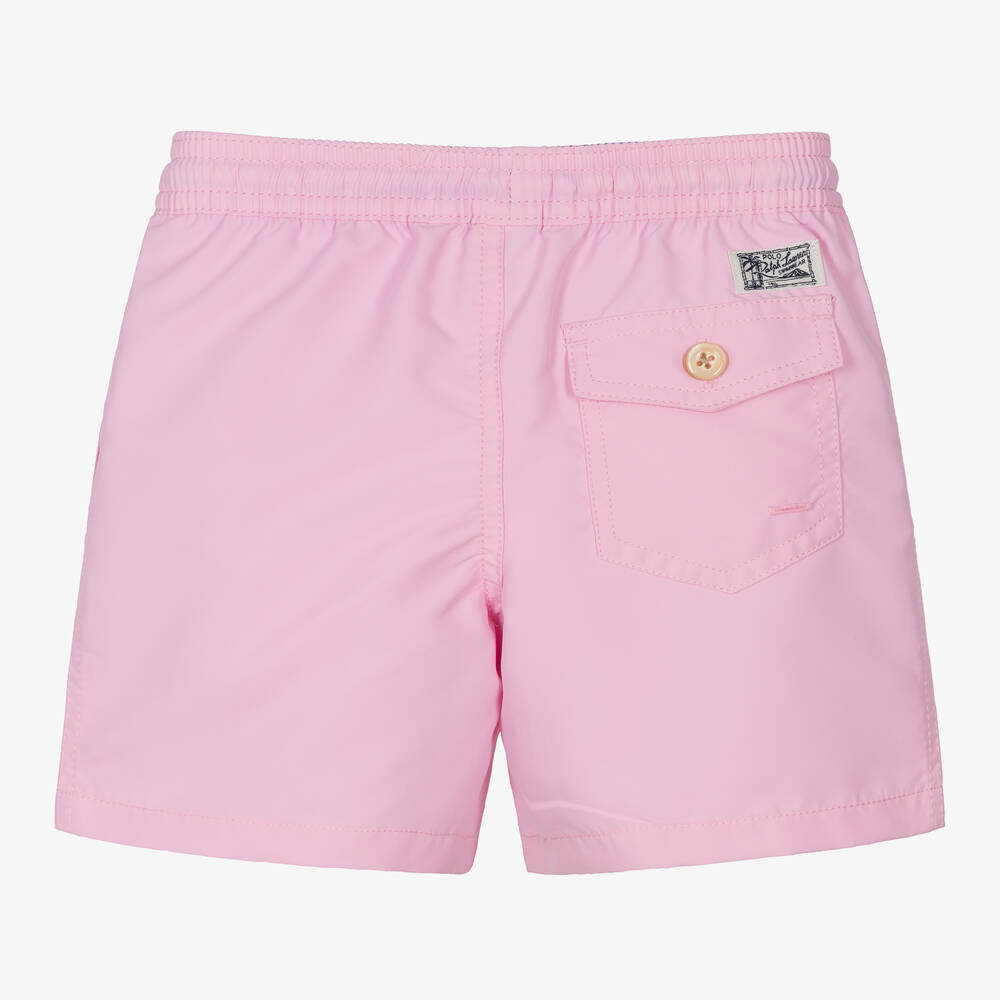Polo Ralph Lauren Boys Pink Logo Swim Shorts