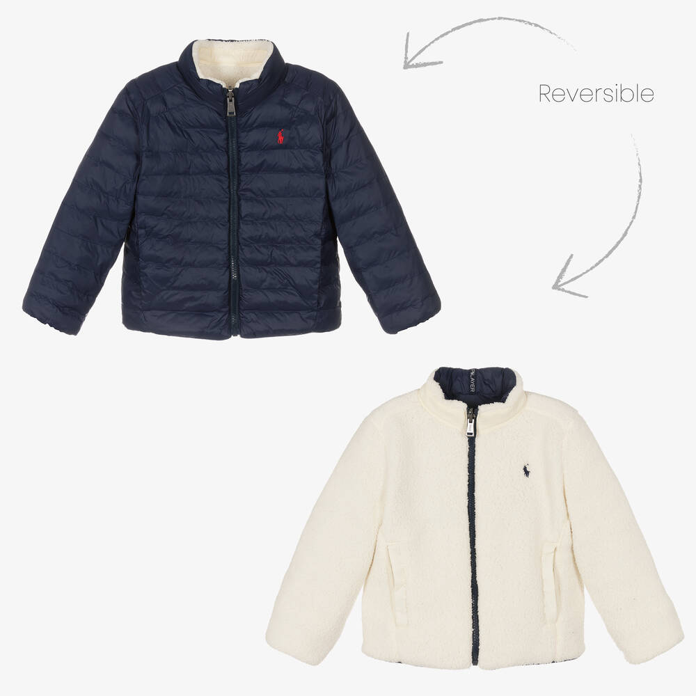 Polo Ralph Lauren - Boys Polar Fleece Reversible Jacket | Childrensalon