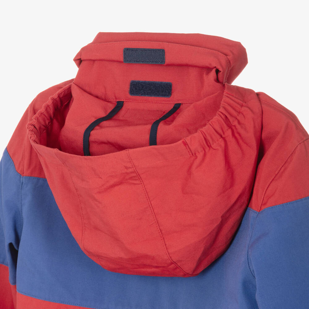 Ralph Lauren-Boys Red & Blue Cotton Packable Windbreaker | Childrensalon Outlet