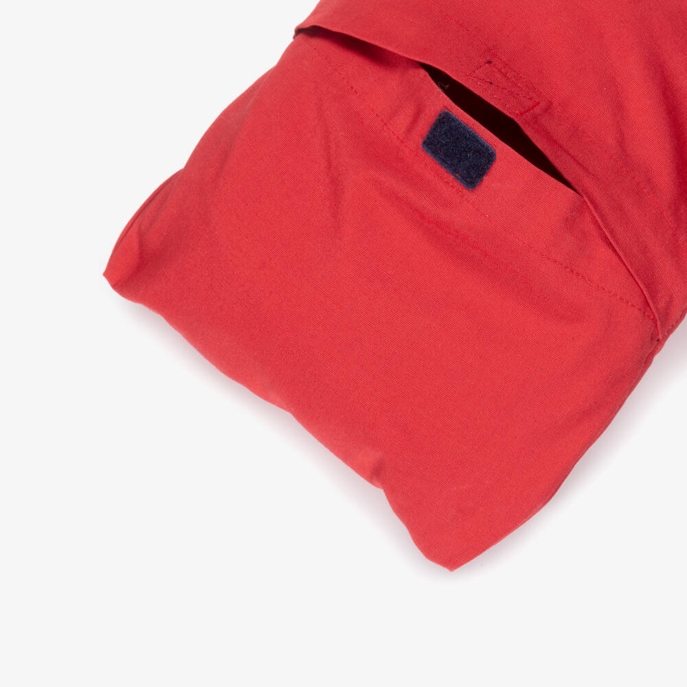 Ralph Lauren-Boys Red & Blue Cotton Packable Windbreaker | Childrensalon Outlet