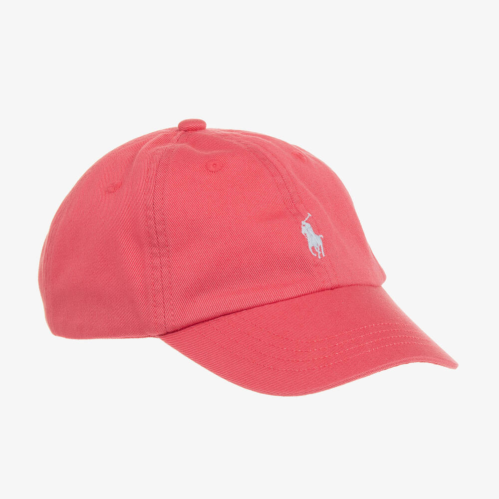 Ralph Lauren-Boys Red Cotton Cap | Childrensalon Outlet