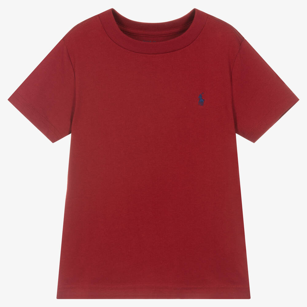 Polo ralph lauren t shirt red on sale