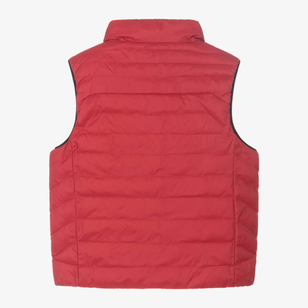 Ralph Lauren-Boys Red & Navy Reversible Vest | Childrensalon Outlet