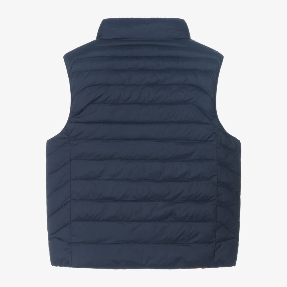 Ralph Lauren-Boys Red & Navy Reversible Vest | Childrensalon Outlet