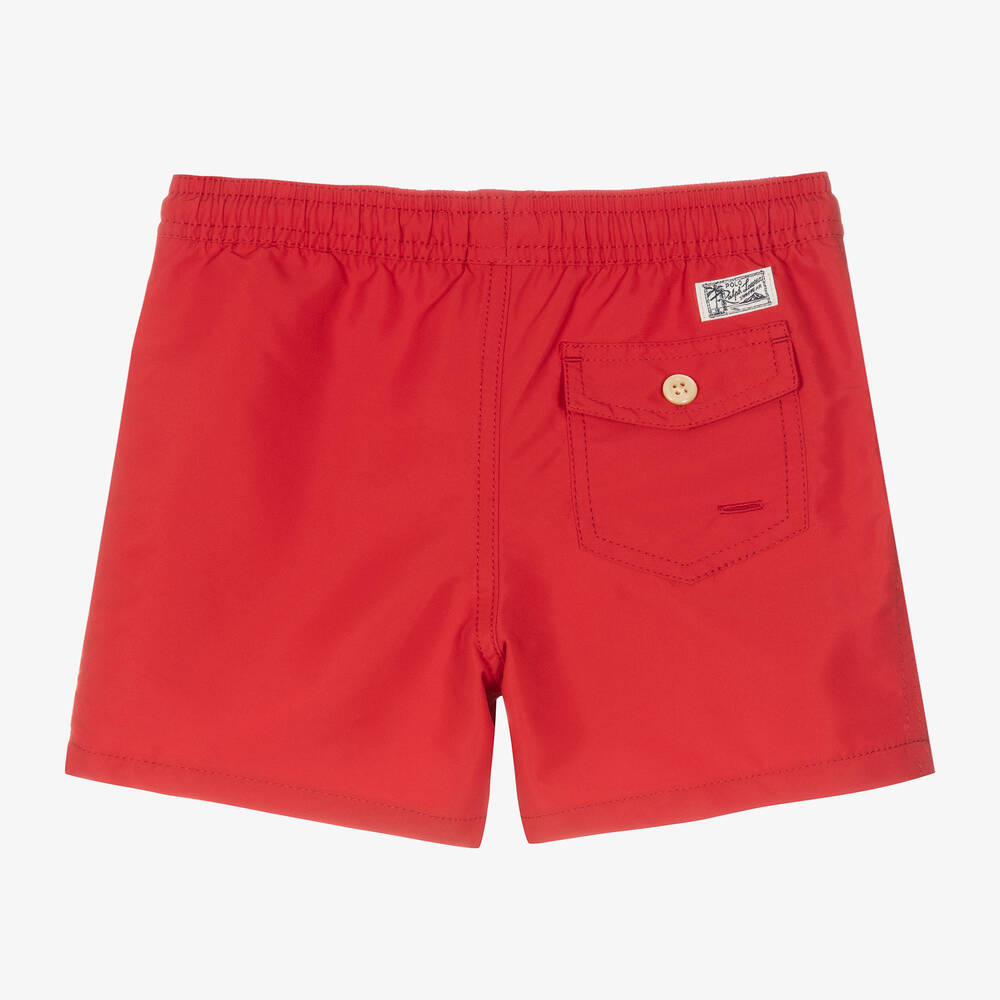 Red polo shorts on sale