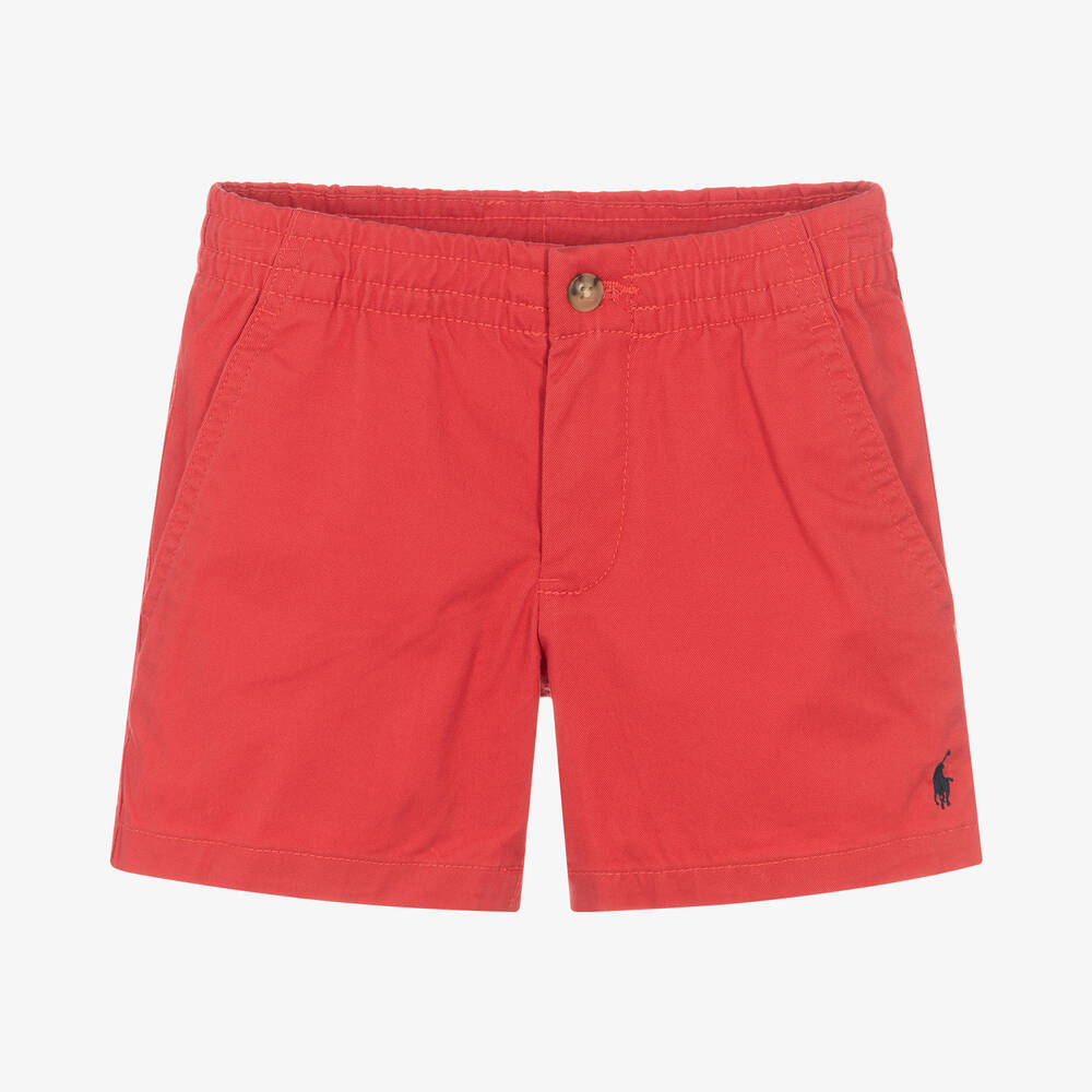 Polo Ralph Lauren - Rote Twill-Shorts für Jungen | Childrensalon
