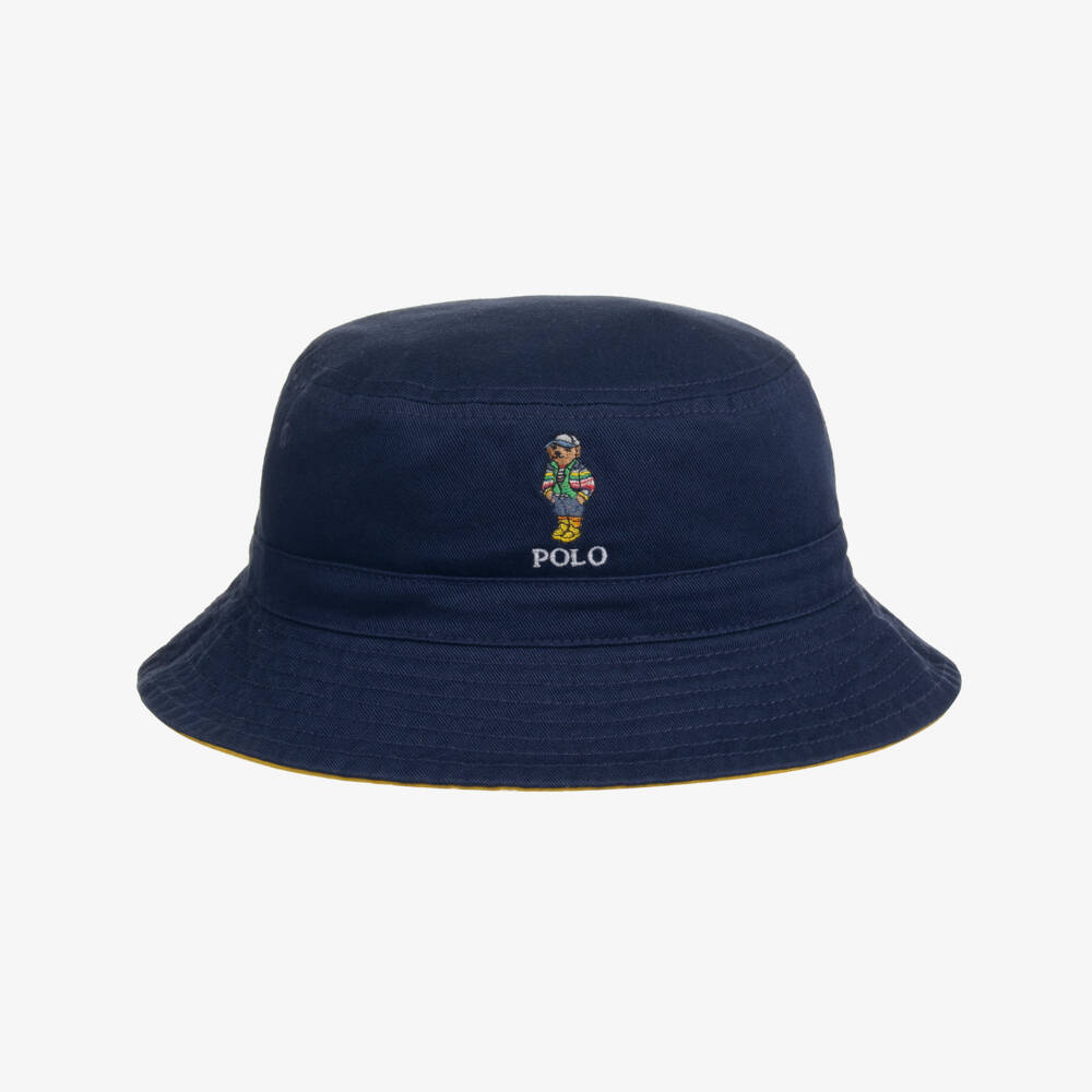 Ralph Lauren-Boys Reversible Navy Twill Hat | Childrensalon Outlet