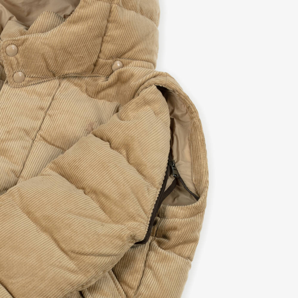 Ralph Lauren-Boys Sand Corduroy Hooded Jacket | Childrensalon Outlet