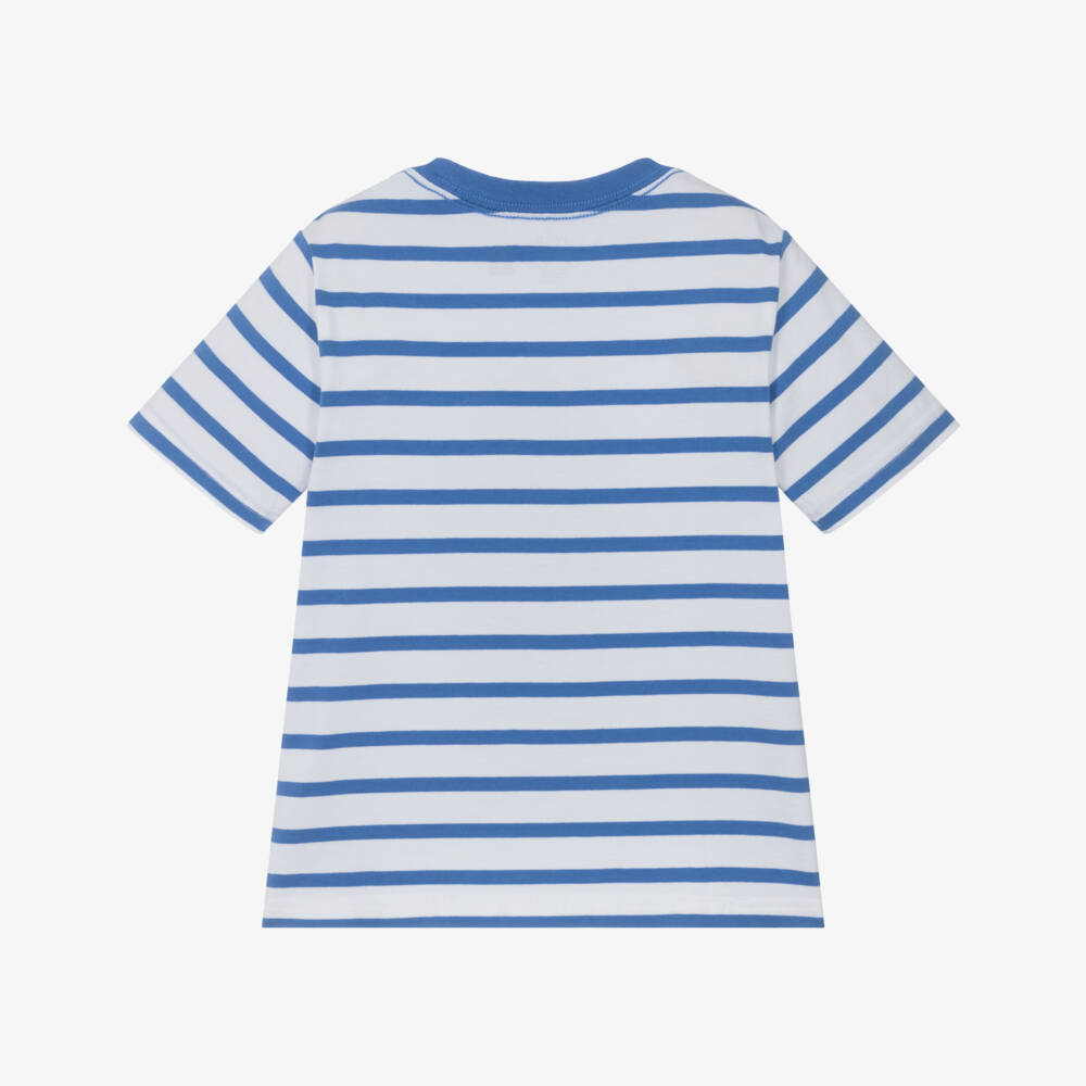 Ralph Lauren-Boys Seaside Striped Bear Tee | Childrensalon Outlet