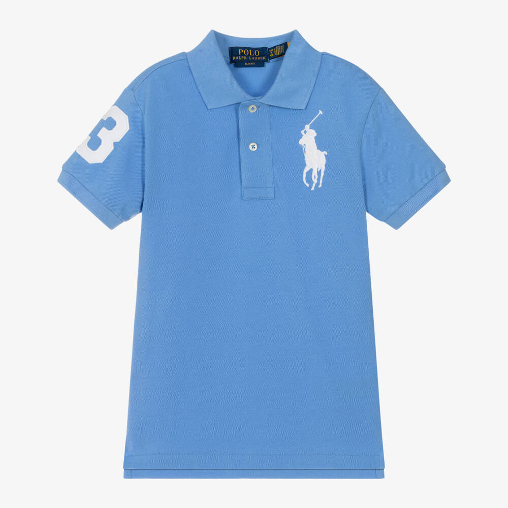 Ralph Lauren-Boys Sky Cotton Polo Elegance | Childrensalon Outlet