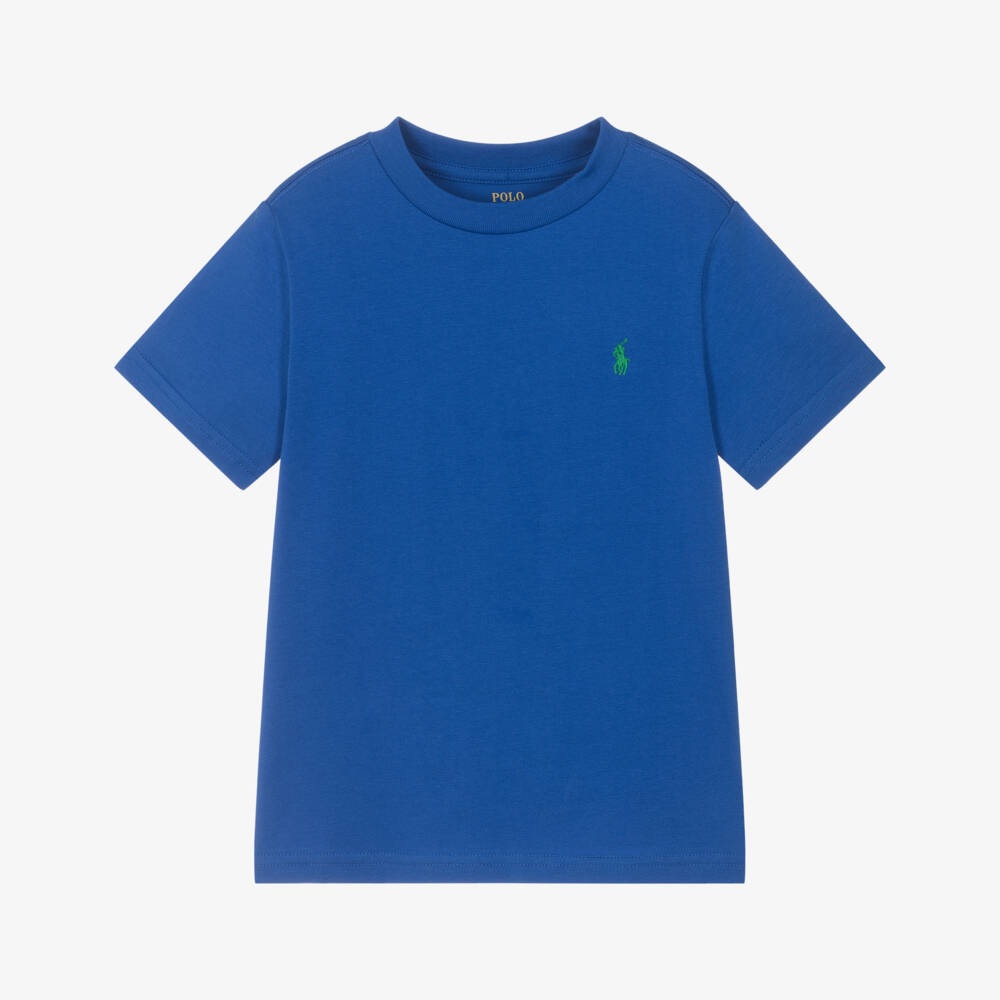 Ralph Lauren-Boys Sky-hued Cotton Pony Tee | Childrensalon Outlet