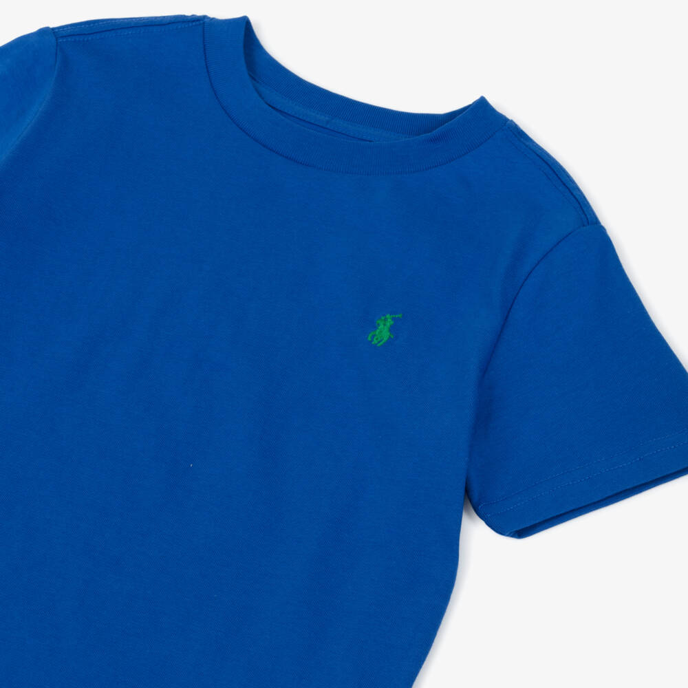 Ralph Lauren-Boys Sky-hued Cotton Pony Tee | Childrensalon Outlet