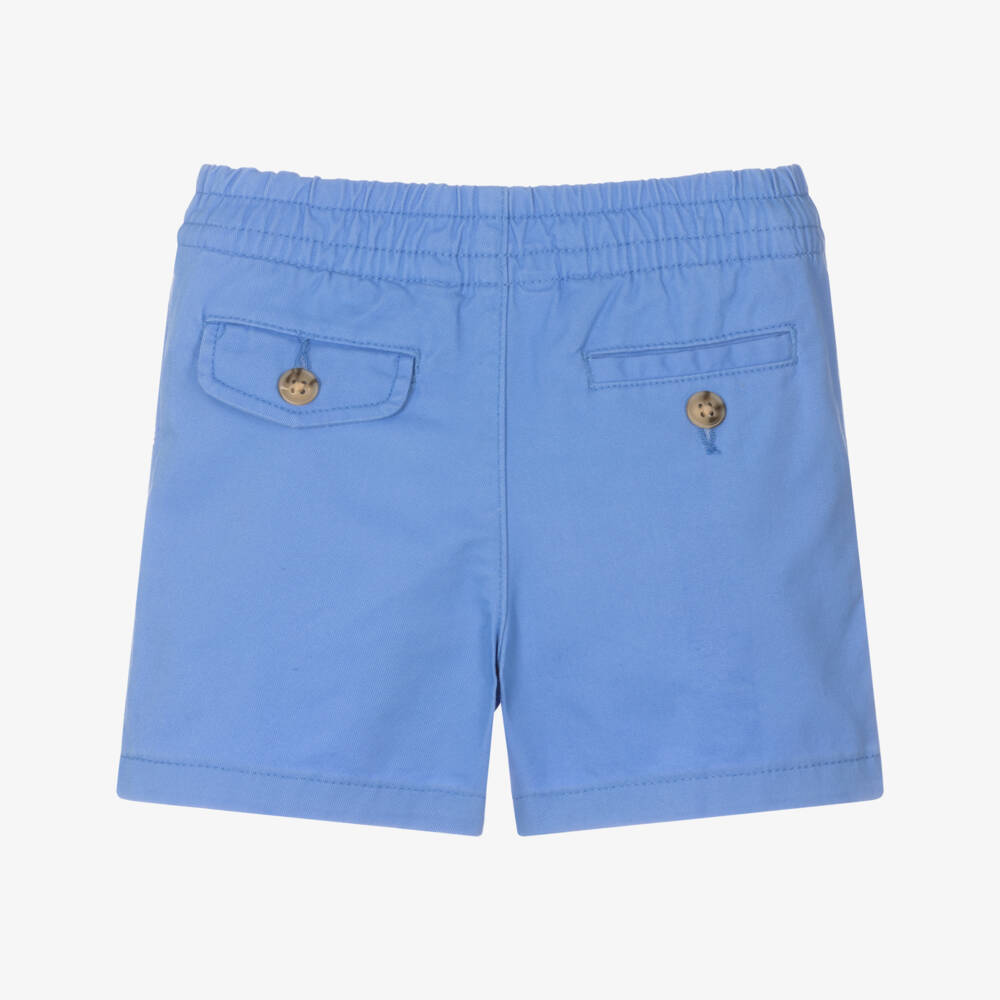 Ralph Lauren-Boys Sky-Hued Twill Shorts | Childrensalon Outlet