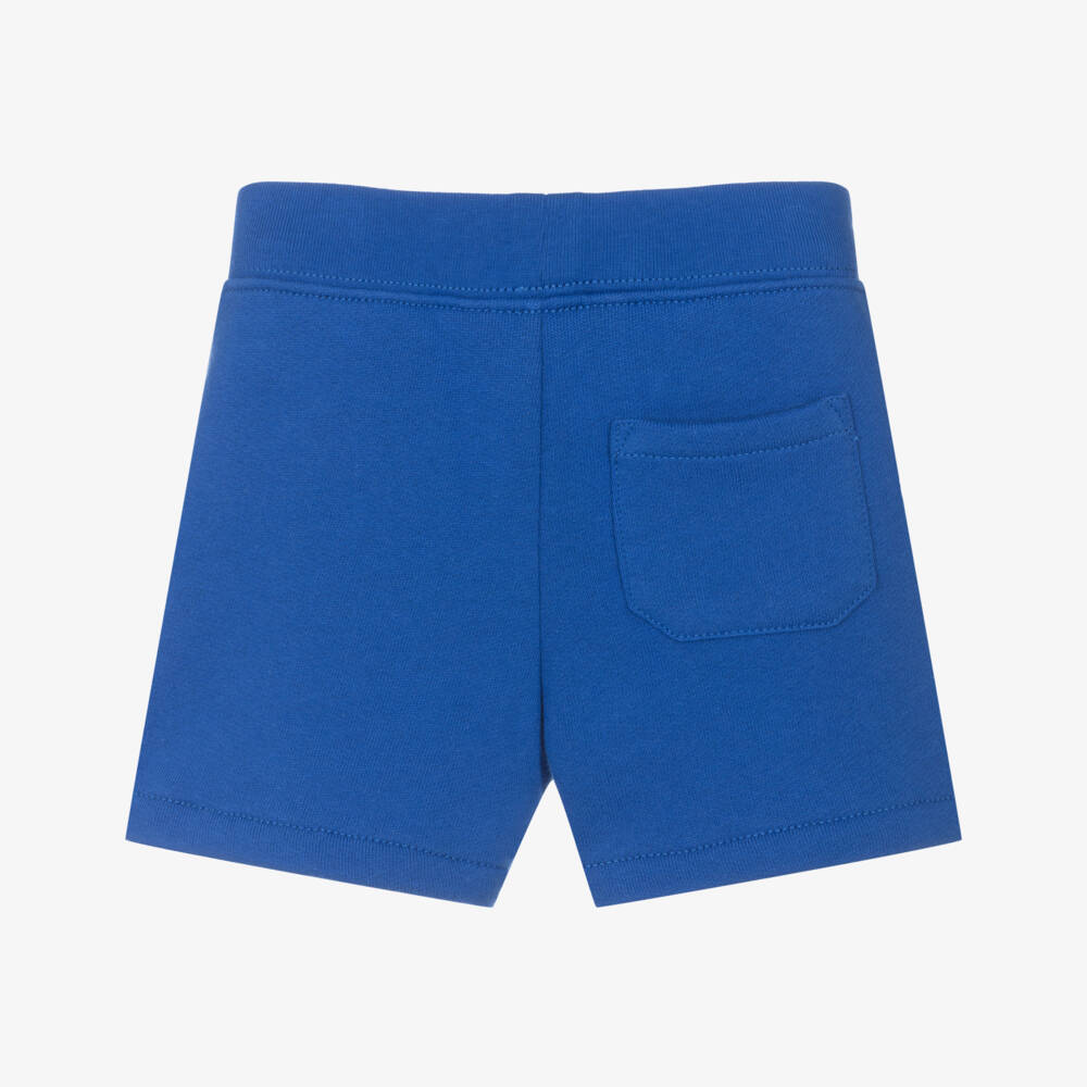 رالف لورين-شورت صبياني بلون السماء مع شعار محبوك | Childrensalon Outlet