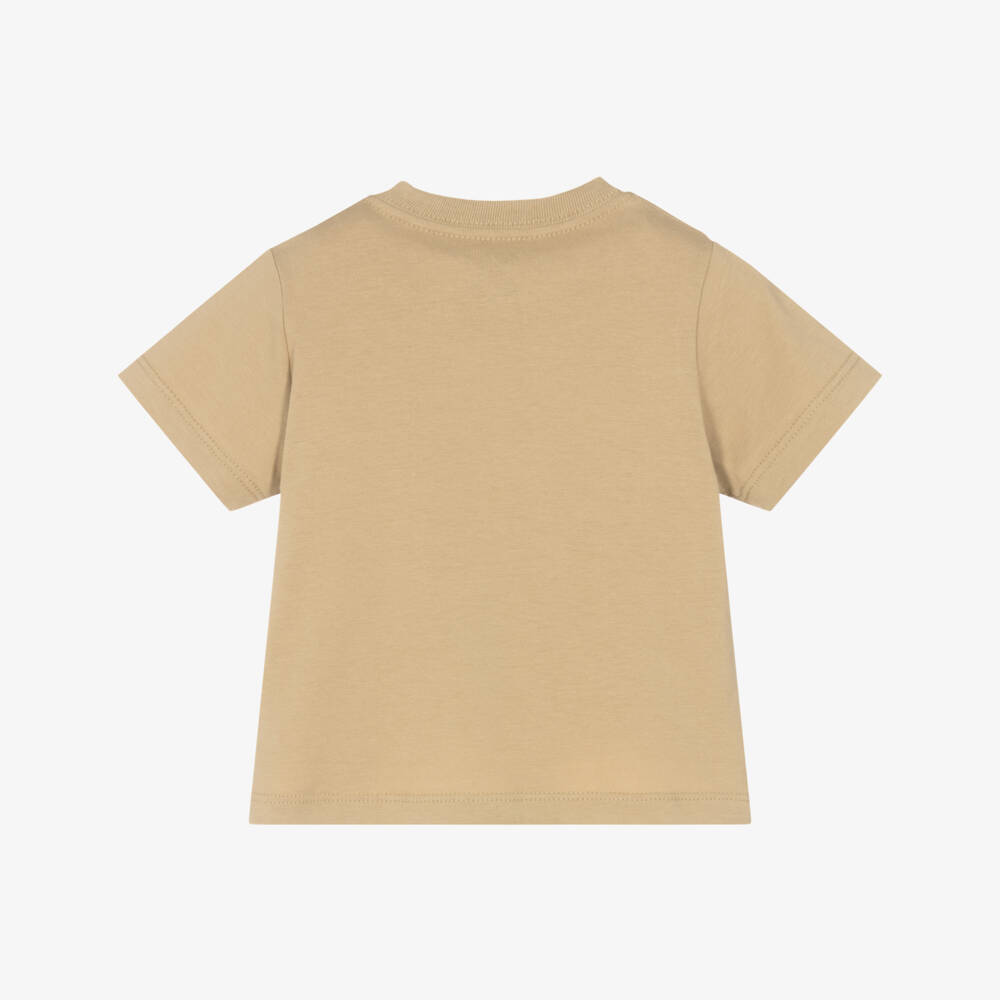 Ralph Lauren-Boys Soft Beige Cotton Tee | Childrensalon Outlet