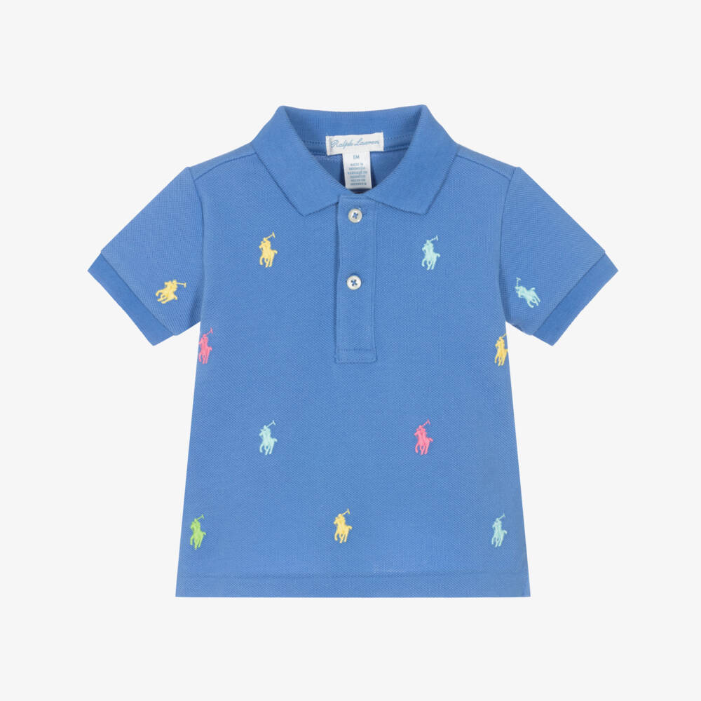 Ralph Lauren-Boys' Soft Blue Cotton Polo | Childrensalon Outlet