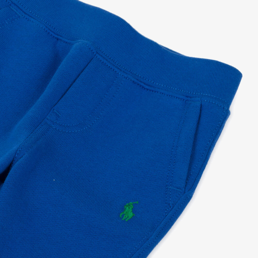 Ralph Lauren-Boys Soft Blue Cozy Joggers | Childrensalon Outlet