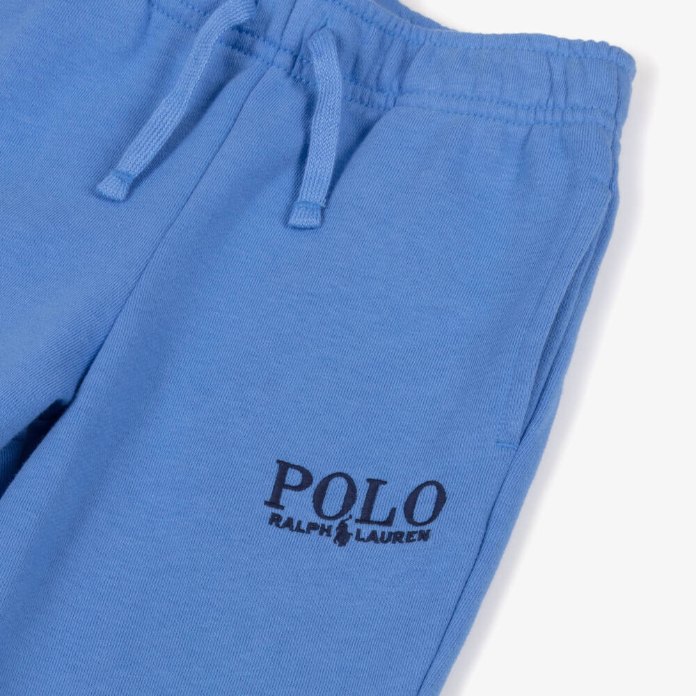Ralph Lauren-Boys Soft Blue Jersey Trousers | Childrensalon Outlet