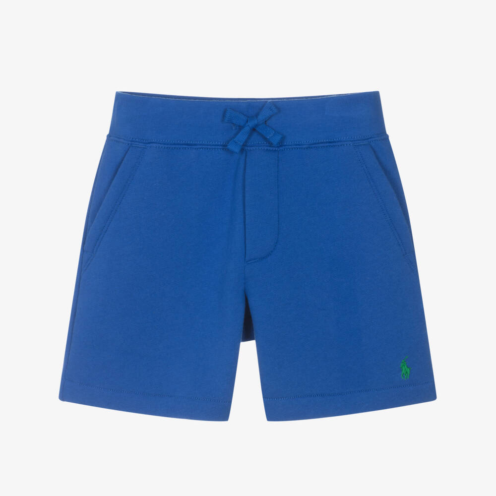 Ralph Lauren-Boys Soft Blue Logo Shorts | Childrensalon Outlet