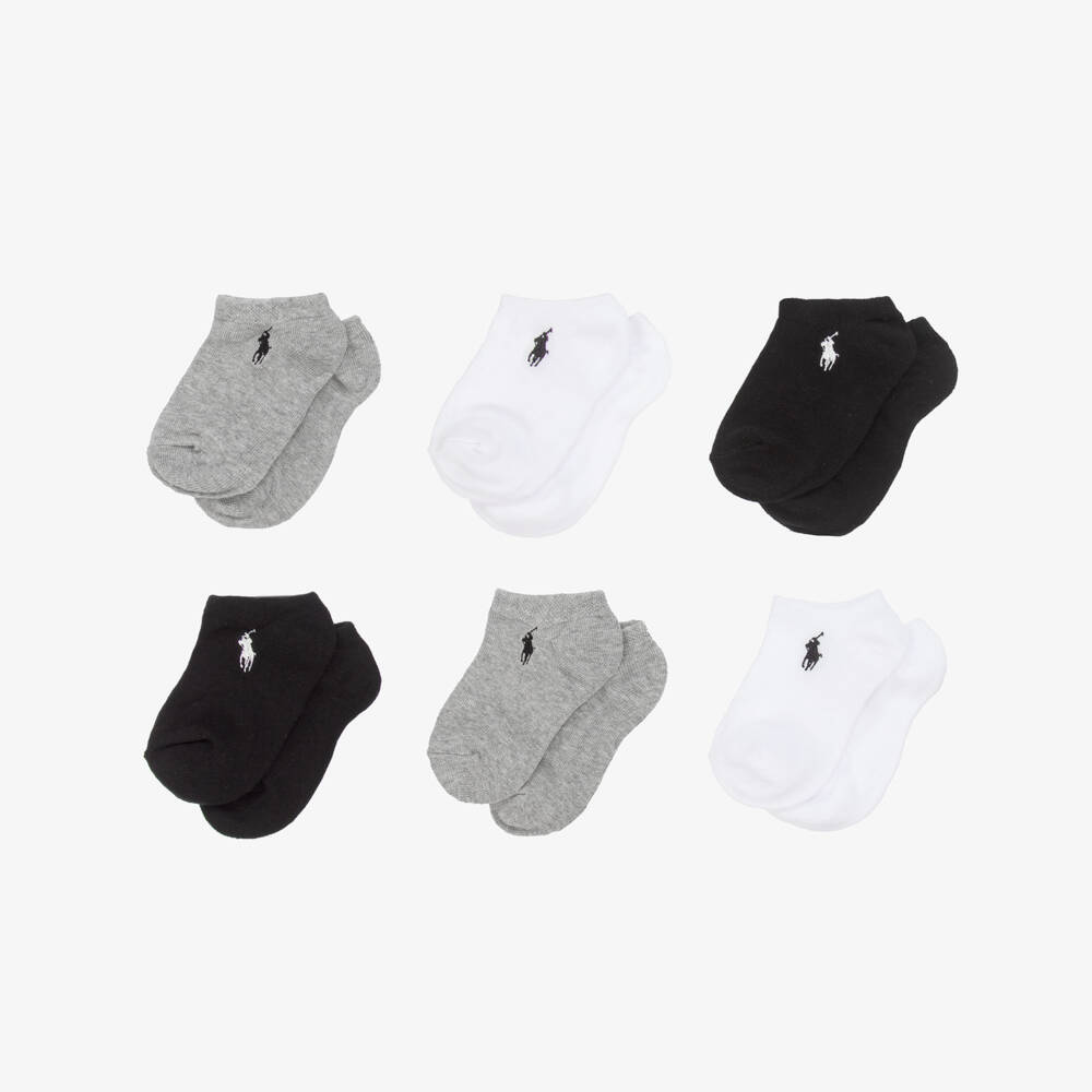 Ralph Lauren-Boys Soft Cotton Ankle Socks Set | Childrensalon Outlet