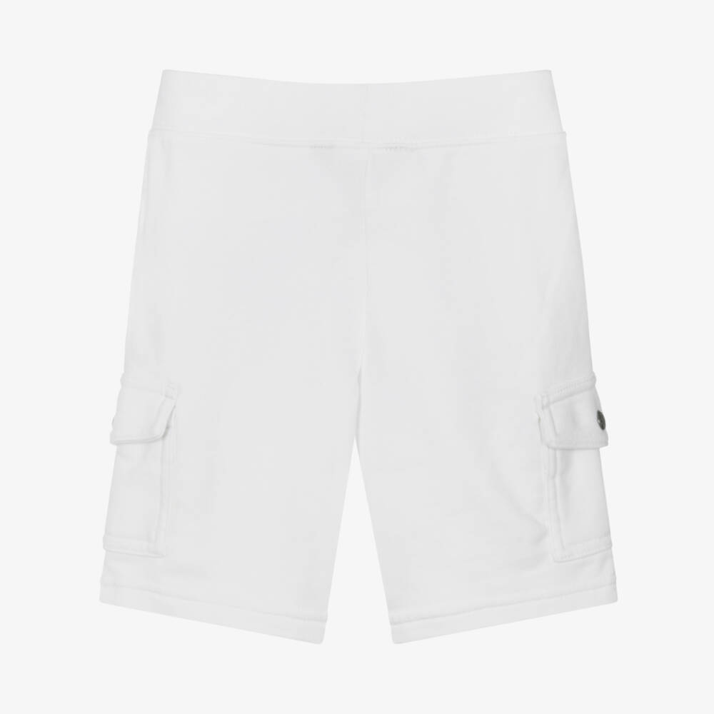 Ralph Lauren-Boys Soft White Adventure Shorts | Childrensalon Outlet