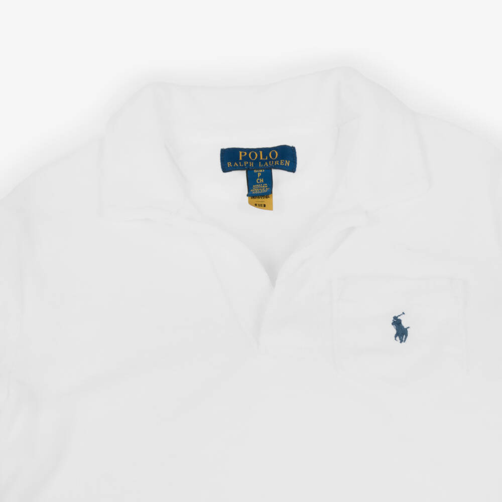 Ralph Lauren-Boys Soft White Cotton Polo | Childrensalon Outlet