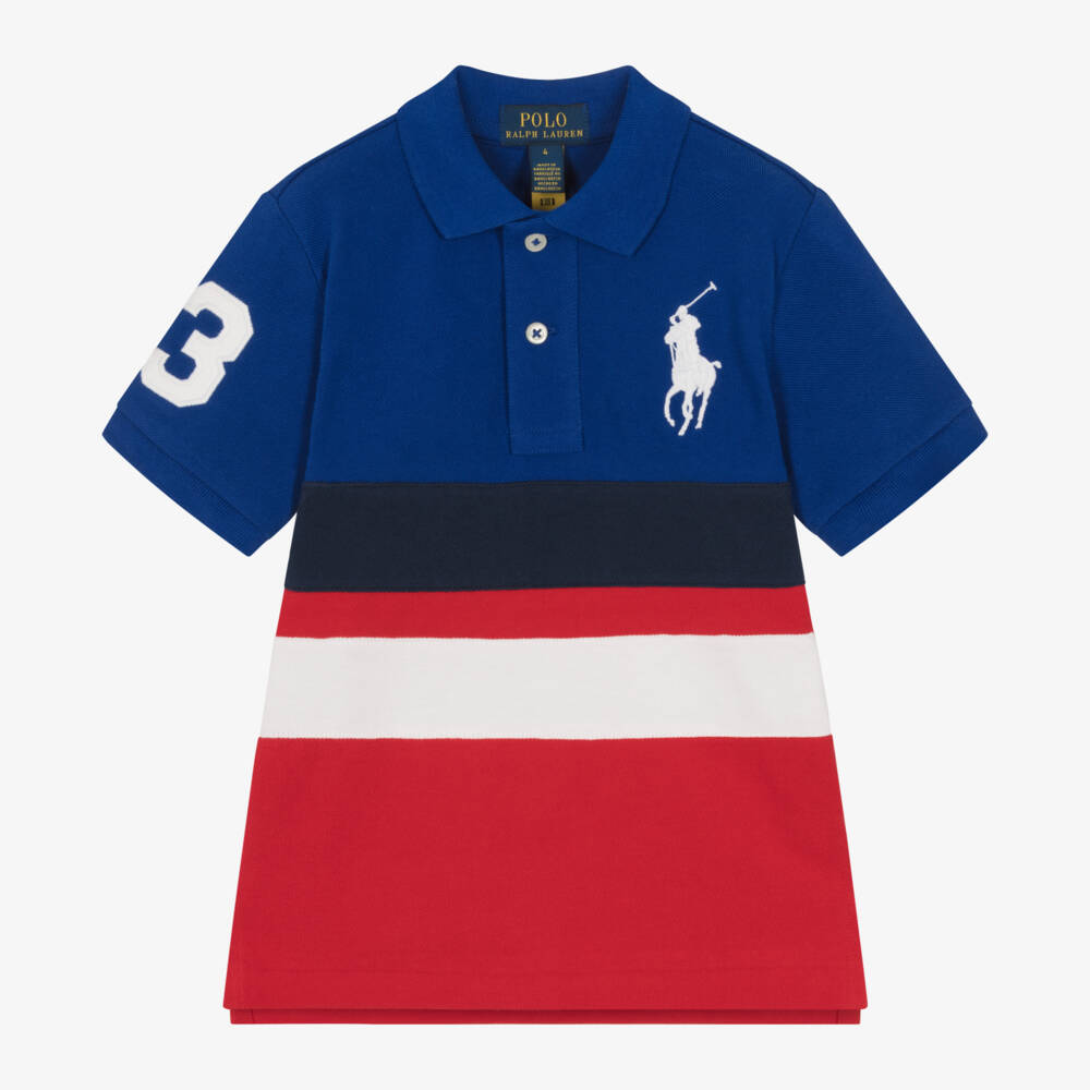 Ralph Lauren-Boys Striped Cotton Polo Shirt | Childrensalon Outlet