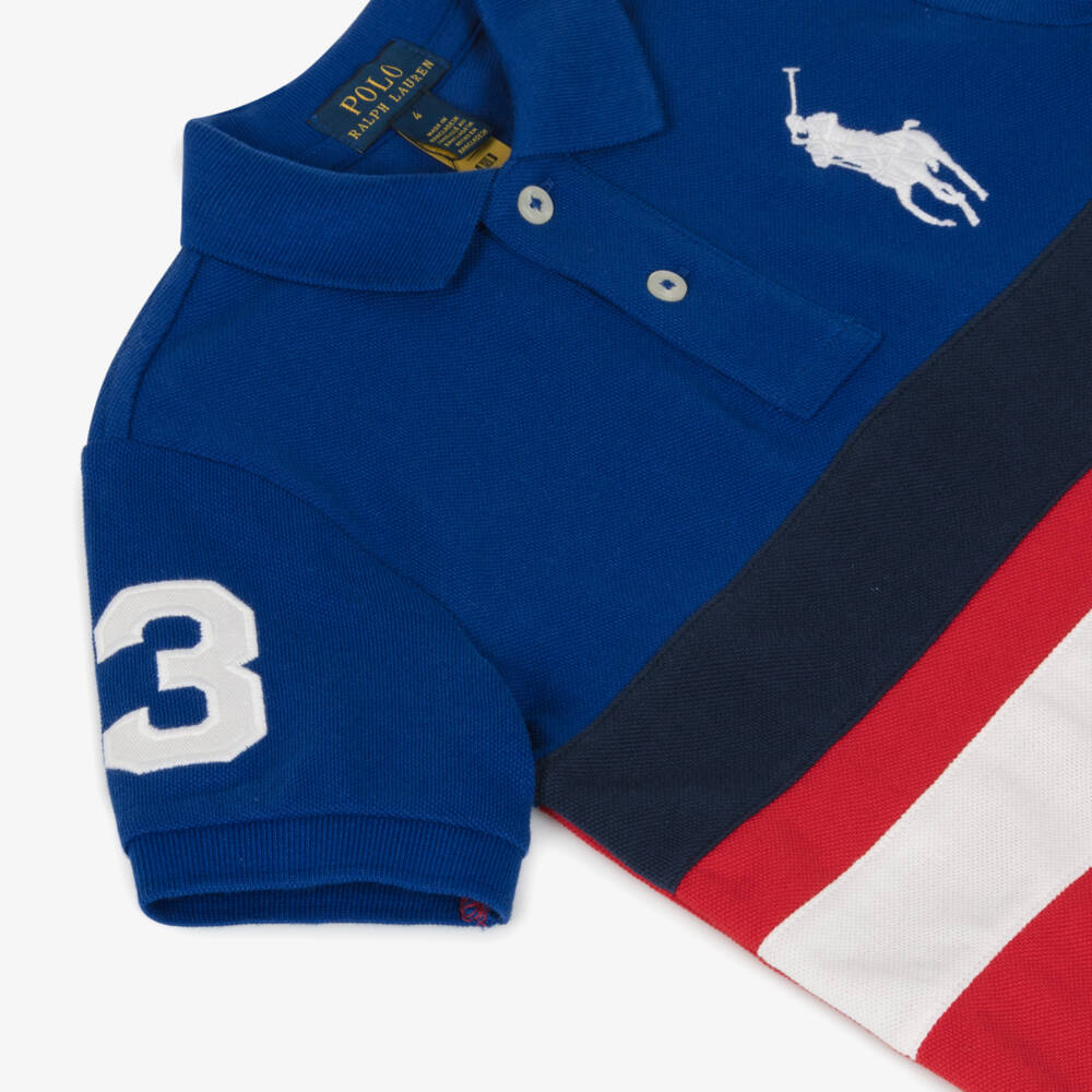 Ralph Lauren-Boys Striped Cotton Polo Shirt | Childrensalon Outlet