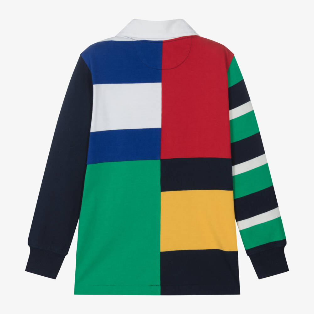 Ralph Lauren-Boys Striped Cotton Rugby Top | Childrensalon Outlet