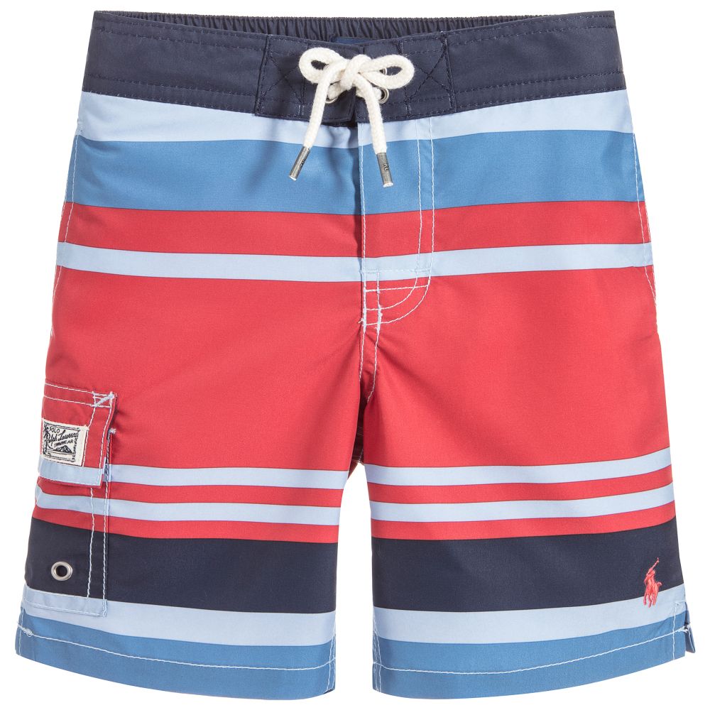 Polo Ralph Lauren - Boys Striped Swim Shorts | Childrensalon