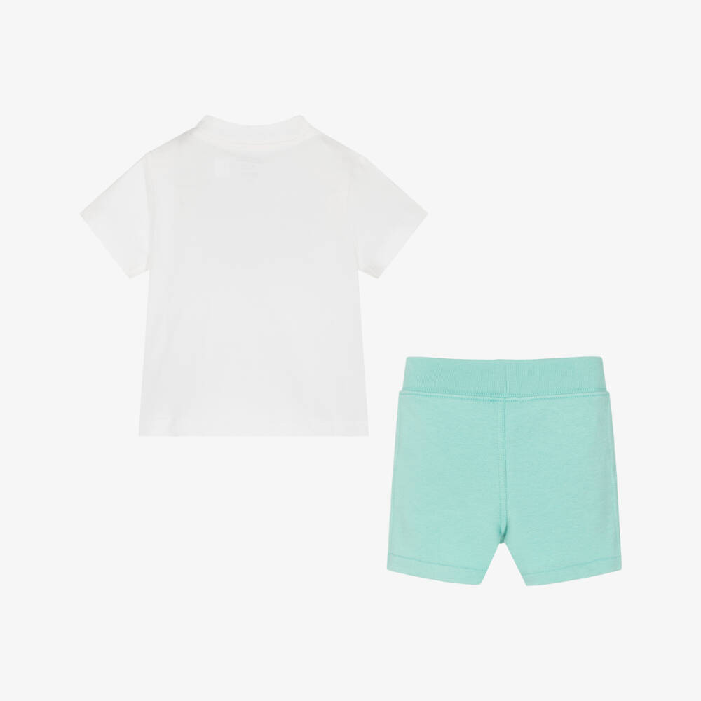 Ralph Lauren-Boys Stylish Green & White Ensemble | Childrensalon Outlet