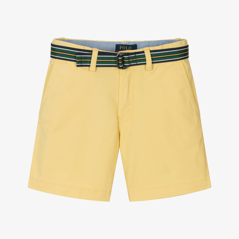 Ralph Lauren-Boys Sunny Chino Shorts with Belt | Childrensalon Outlet