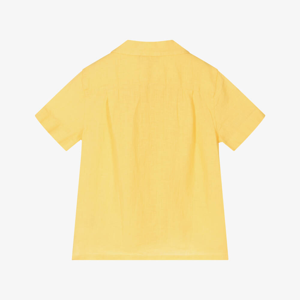 Ralph Lauren-Boys Sunshine Linen Button-Up Top | Childrensalon Outlet