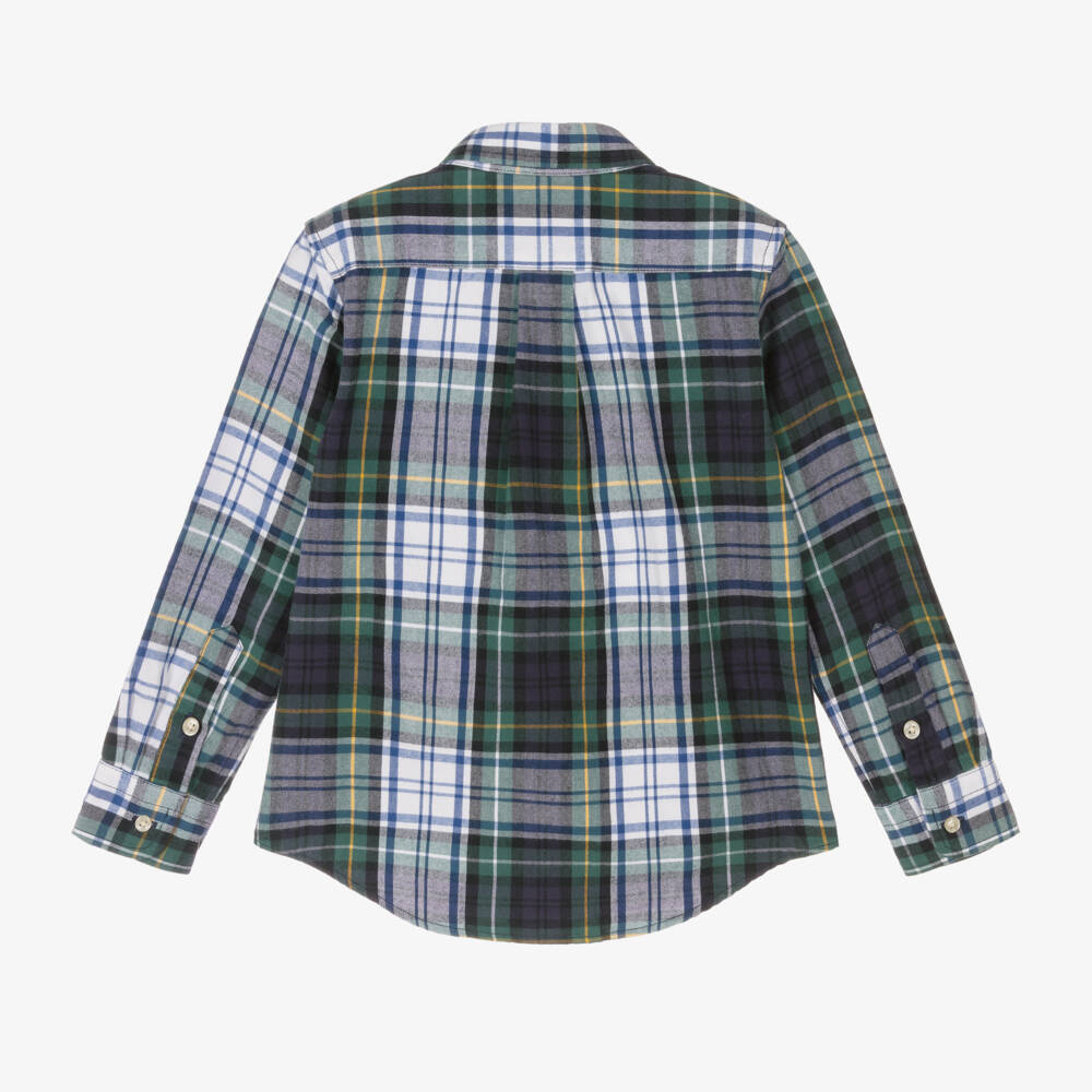 Ralph Lauren-Boys Tartan Cotton Check Shirt | Childrensalon Outlet
