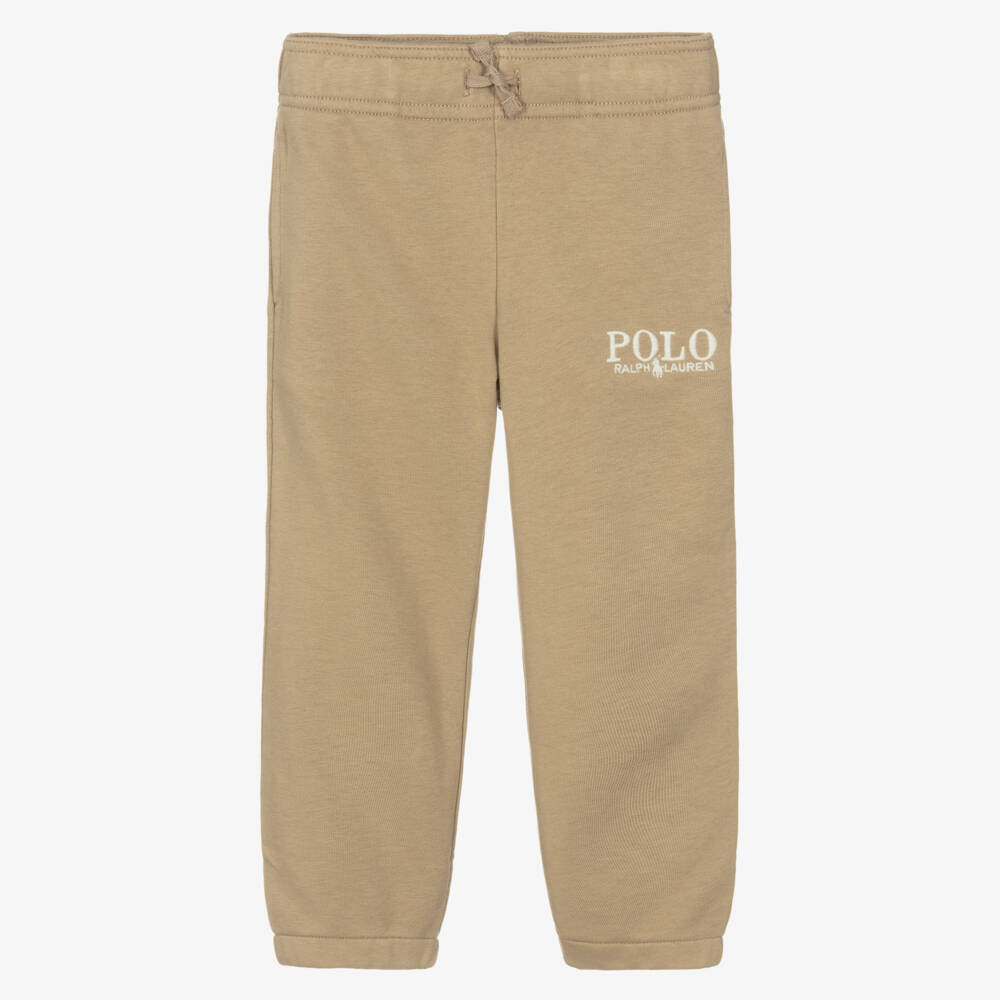 Ralph Lauren-Boys Taupe Knit Trousers | Childrensalon Outlet