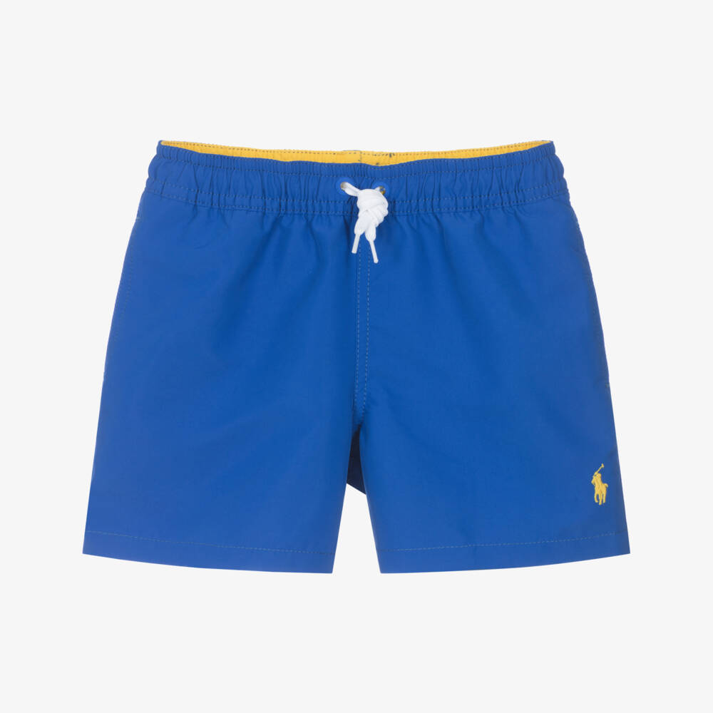 Ralph Lauren-Boys Vibrant Blue Beach Trunks | Childrensalon Outlet
