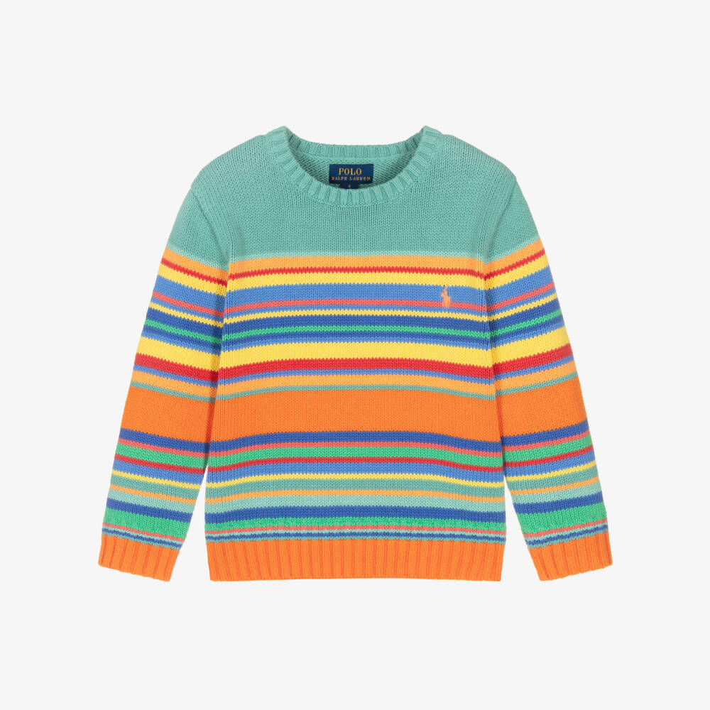 Ralph Lauren-Boys Vibrant Cotton Knit Pullover | Childrensalon Outlet