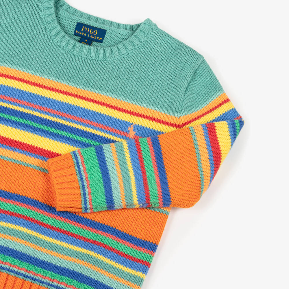 Ralph Lauren-Boys Vibrant Cotton Knit Pullover | Childrensalon Outlet